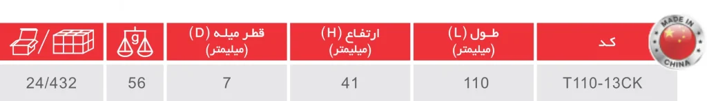 سه‌ نظام آچاری 6/5 میلی‌متر مدل KTC6.5-01