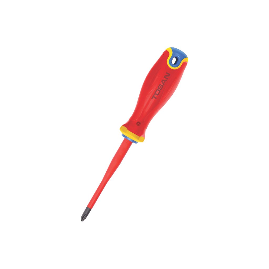 پیچ گوشتی دسته TPR عایق برق سایز PH2x100 سری Brusk