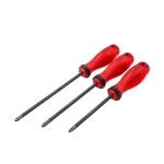 پیچ گوشتی دسته TPR نوک الماسه جهارسو سری BRUSK 2