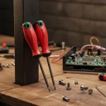 پیچ گوشتی دسته TPR نوک الماسه ستاره ای توسن سری بروسک