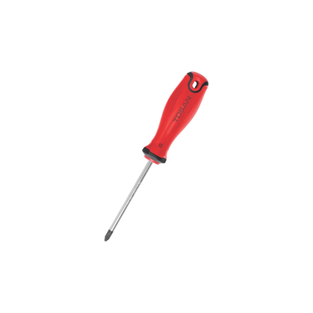 پیچ گوشتی دسته TPR چهارسو سایز 3x75 سری Brusk