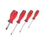 پیچ گوشتی دسته TPR چهارسو سایز 3x75 سری Brusk