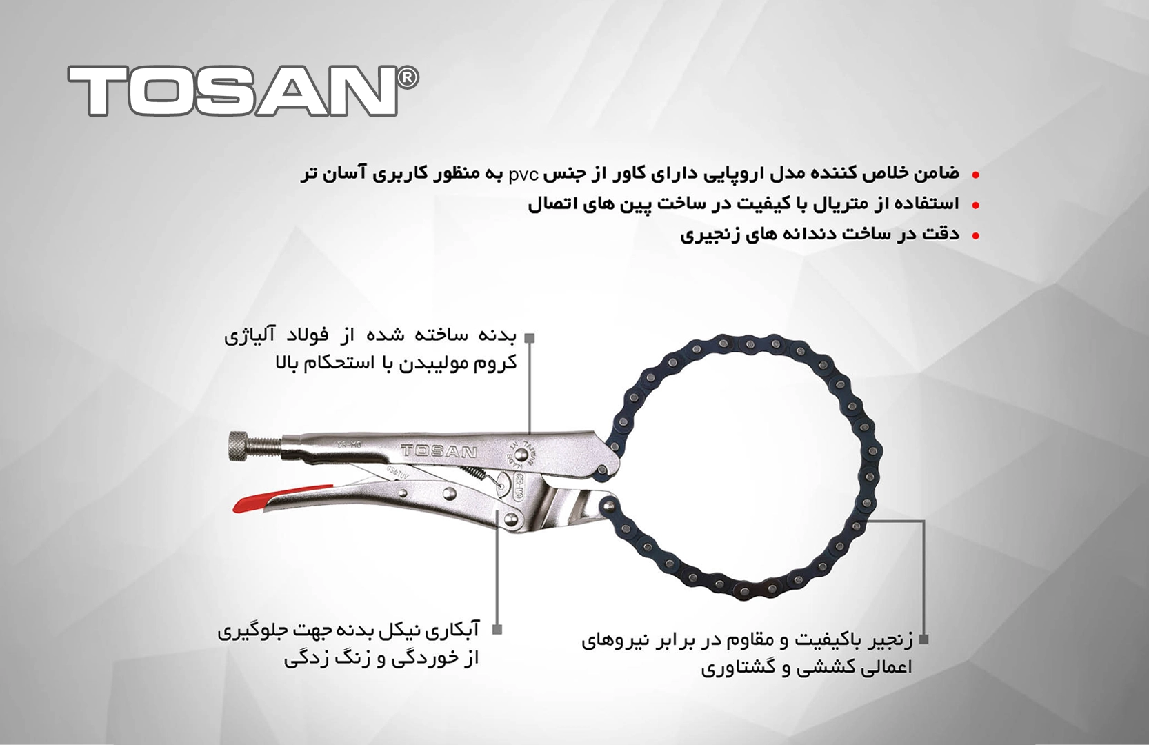 قیمت انبر قفلی فیلتر بازکن 