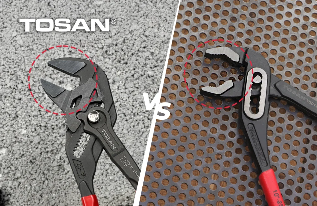 مقایسه آچار کلاغی و انبر کلاغی توسن