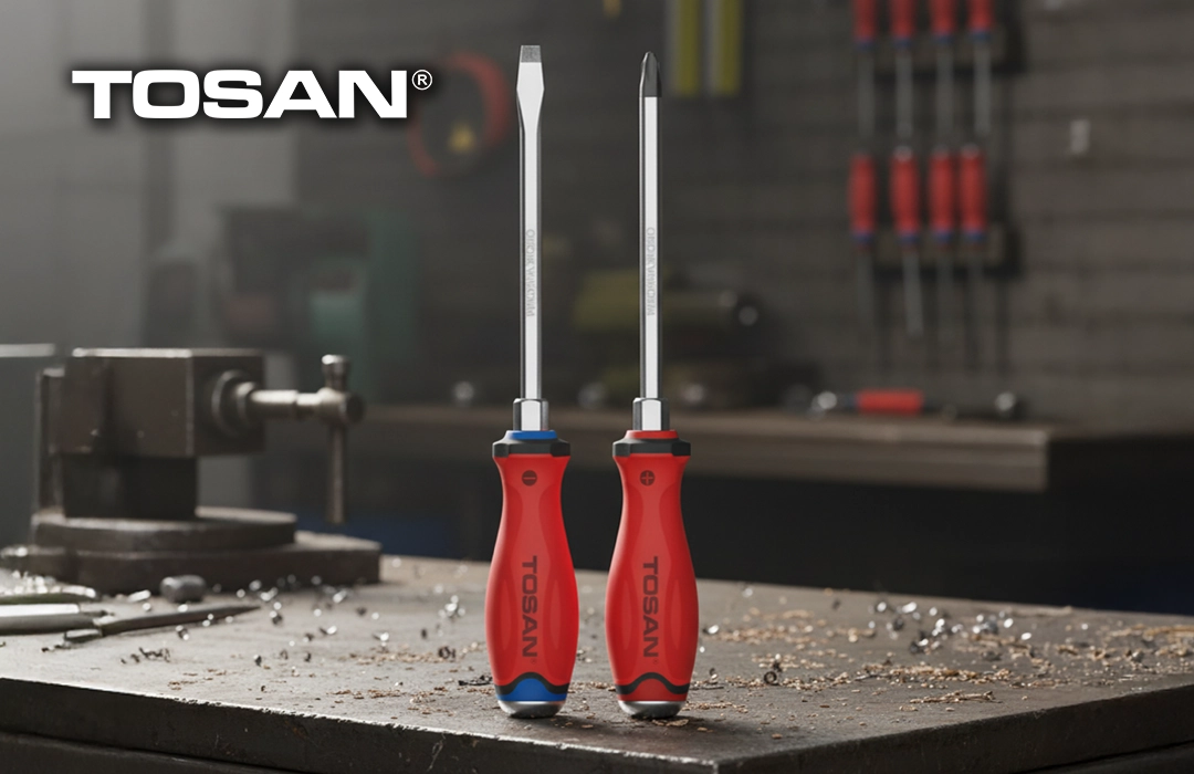 پیچ گوشتی دسته TPR ضربه خور چهارسو و دوسو توسن سری بروسک