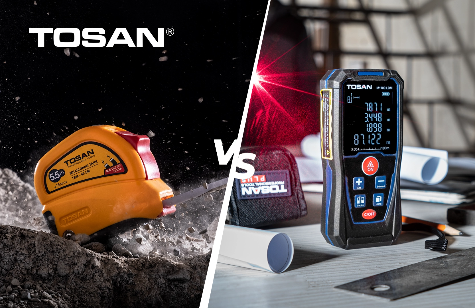 مقایسه متر نواری و لیزری