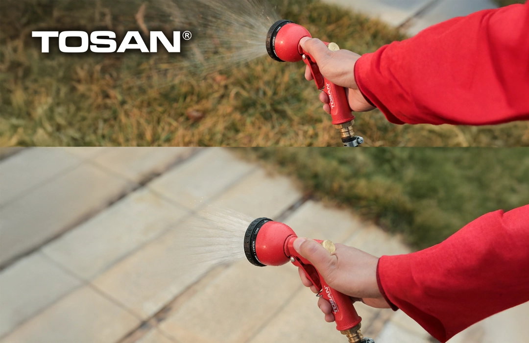 الگوهای پاشش آبپاش دستی توسن