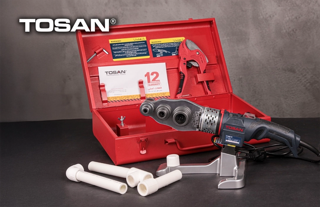 دستگاه اتو لوله سبز و سفید، اتو لوله پلاستیکی