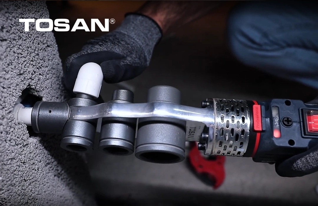 کار با دستگاه جوش لوله سبز، لقمه سر دستگاه اتو لوله توسن